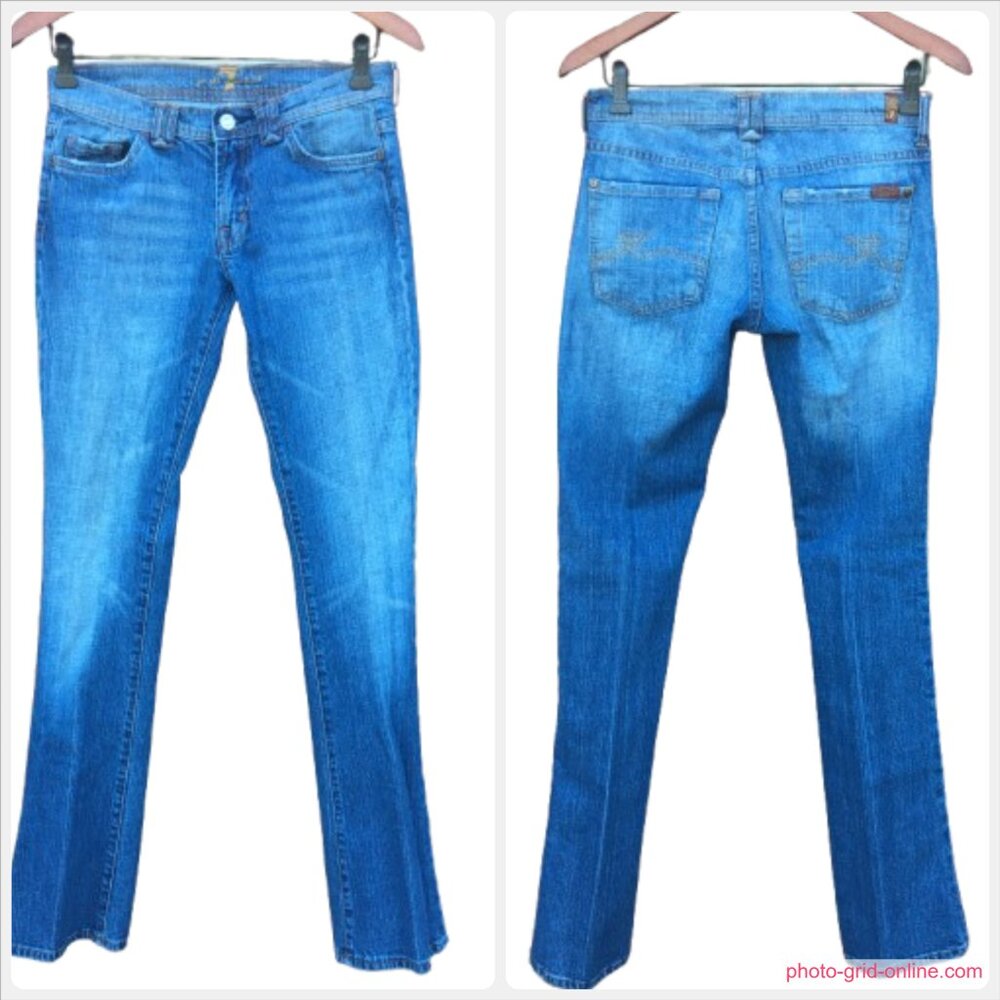 7 For All Mankind Rocker Jeans Womens Size 27 Bootcut Western